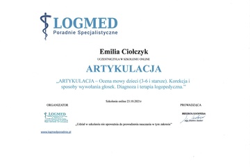 Szkolenia  emilia-ciolczyk Logopeda